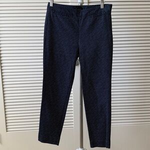 Talbots Chatham Ankle Navy Polka Dot Pants